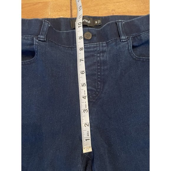 Betabrand 4 Pocket Skinny  Denim Jean Women Medium‎ Long Blue Stretch Pull On - Picture 4 of 6